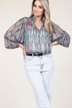 Store Ibana Lurex Blouse With Print Talici | Multi... | | Little Soho