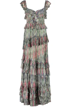 Flash Sale Ibana Lurex Maxi Dress With Print Danessa | Multi... | | Little Soho