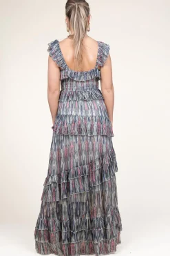 Flash Sale Ibana Lurex Maxi Dress With Print Danessa | Multi... | | Little Soho