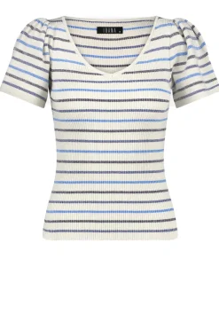 Outlet Ibana Lurex Top With Puffed Sleeves Thaira | Natural... | | Little Soho