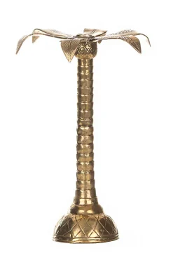 Shop Little Soho Living Luxurious Candle Holder Palm Tree - Large | Gold... | | Little Soho