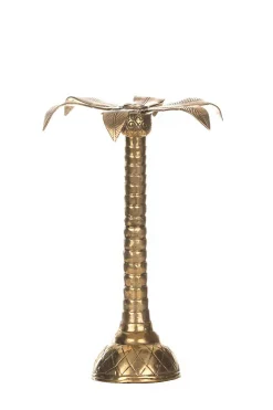 Sale Little Soho Living Luxurious Candle Holder Palm Tree - Small | Gold... | | Little Soho