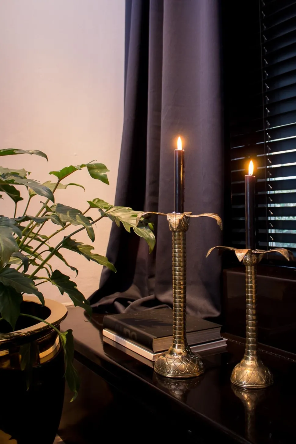 Sale Little Soho Living Luxurious Candle Holder Palm Tree - Small | Gold... | | Little Soho