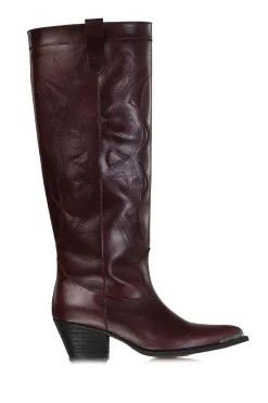 Cheap Toral Luxury Leather Western Boot Miu | Bordeaux... | | Little Soho