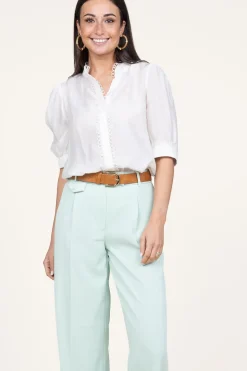 Cheap Copenhagen Muse Lyocell Blouse With Lace Molly | Natural... | | Little Soho