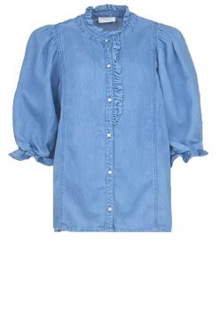 Outlet Louizon Lyocell Denim Blouse Patricia | Blue... | | Little Soho