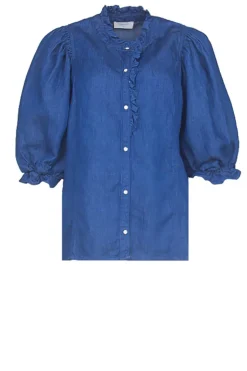 Fashion Louizon Lyocell Denim Blouse Patricia | Blue... | | Little Soho