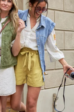 Discount Suncoo Lyocell Short Bianca | Camel... | | Little Soho