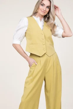 Best Suncoo Lyocell Waistcoat Gina | Green... | | Little Soho