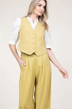 Best Suncoo Lyocell Waistcoat Gina | Green... | | Little Soho