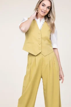 Best Suncoo Lyocell Waistcoat Gina | Green... | | Little Soho