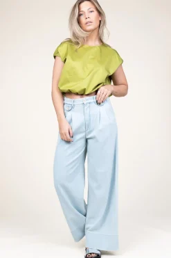 Hot Lois Jeans Lyocell Wide Leg Jeans Bauhaus | Blue... | | Little Soho