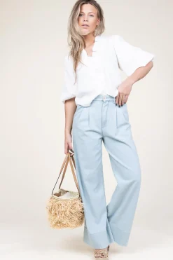 Hot Lois Jeans Lyocell Wide Leg Jeans Bauhaus | Blue... | | Little Soho