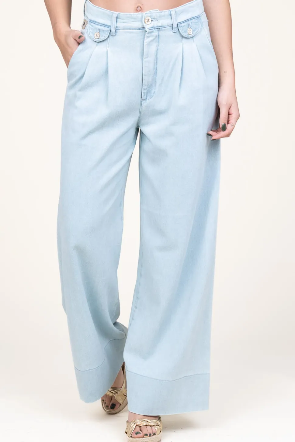 Hot Lois Jeans Lyocell Wide Leg Jeans Bauhaus | Blue... | | Little Soho