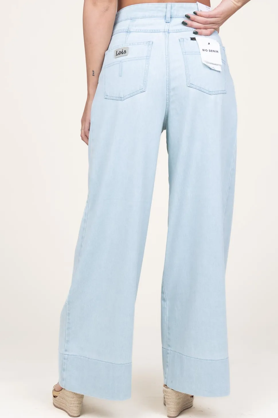 Hot Lois Jeans Lyocell Wide Leg Jeans Bauhaus | Blue... | | Little Soho