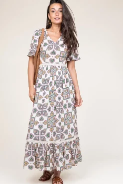 New Louizon Maxi Dress With Cut-Outs Menina | Natural... | | Little Soho