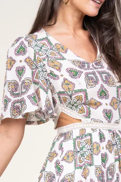 New Louizon Maxi Dress With Cut-Outs Menina | Natural... | | Little Soho