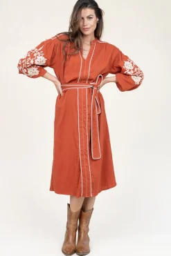 Cheap Stella Forest Maxi Dress With Embroidery Garbriella | Red... | | Little Soho