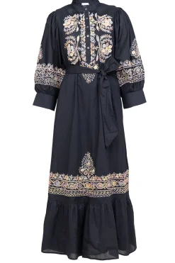 Discount Antik Batik Maxi Dress With Embroidery Neil | Black... | | Little Soho