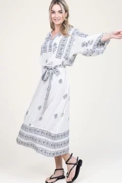 Best Stella Forest Maxi Dress With Embroidery Dorina | Natural... | | Little Soho