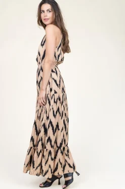 Sale Aaiko Maxi Dress With Print Charissa | Natural... | | Little Soho