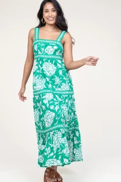 Discount Stella Forest Maxi Dress With Print Mora | Green... | | Little Soho