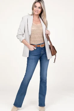 Clearance Patrizia Pepe Mesh Top With Logo Lia | Beige... | | Little Soho