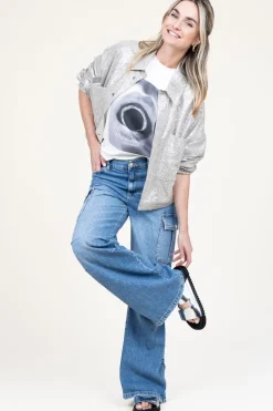 New Ivylee Copenhagen Metallic Leather Sandals Dawn | Silver... | | Little Soho