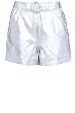 Flash Sale Est'Seven Metallic Leather Short Trinity | Silver... | | Little Soho