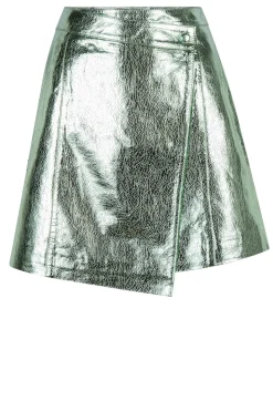Flash Sale Dante 6 Metallic Leather Skirt Meadow | Green... | | Little Soho