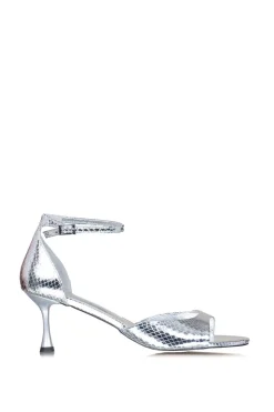 Cheap Toral Metallic Sandals With Heel Firenze | Silver... | | Little Soho