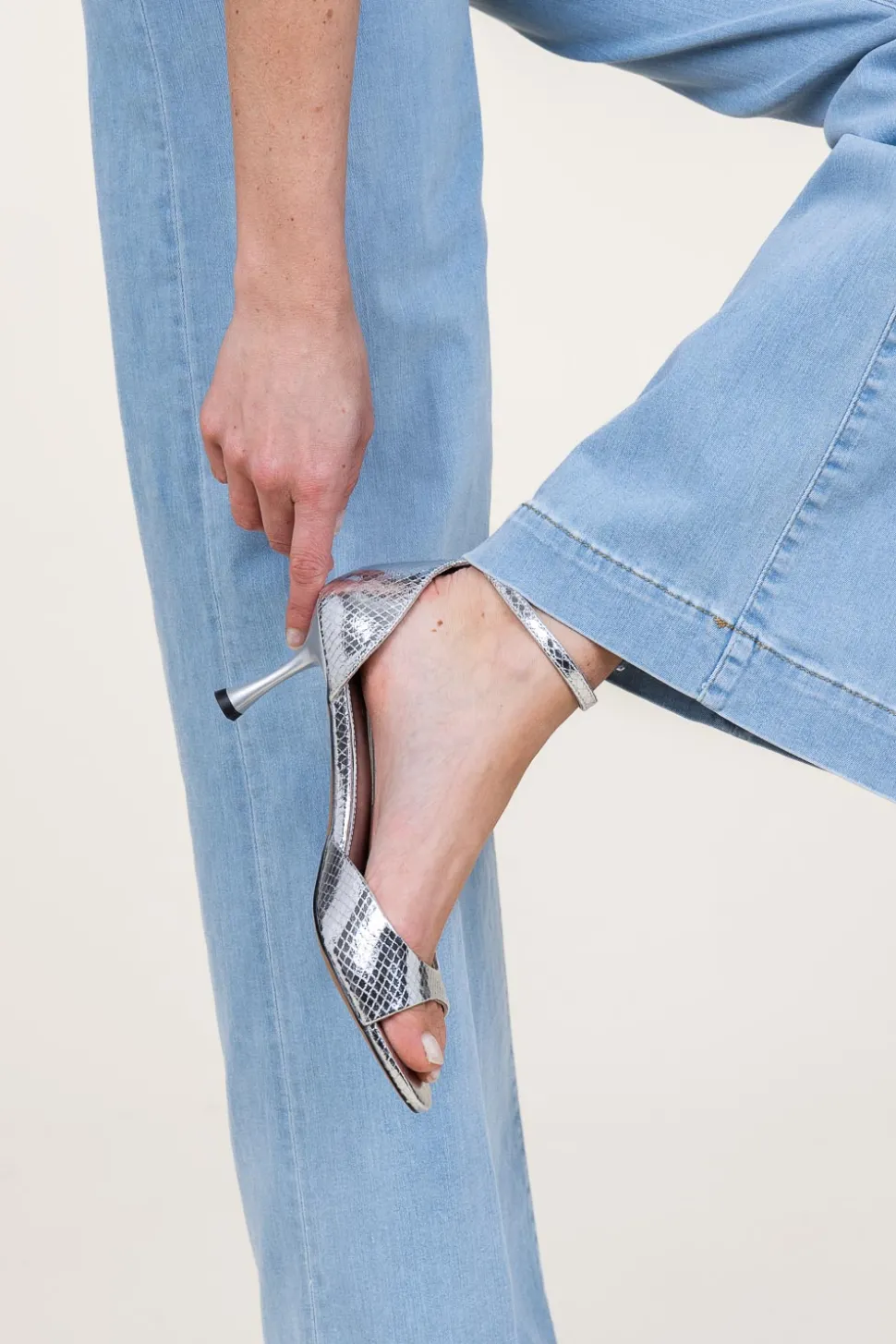 Cheap Toral Metallic Sandals With Heel Firenze | Silver... | | Little Soho