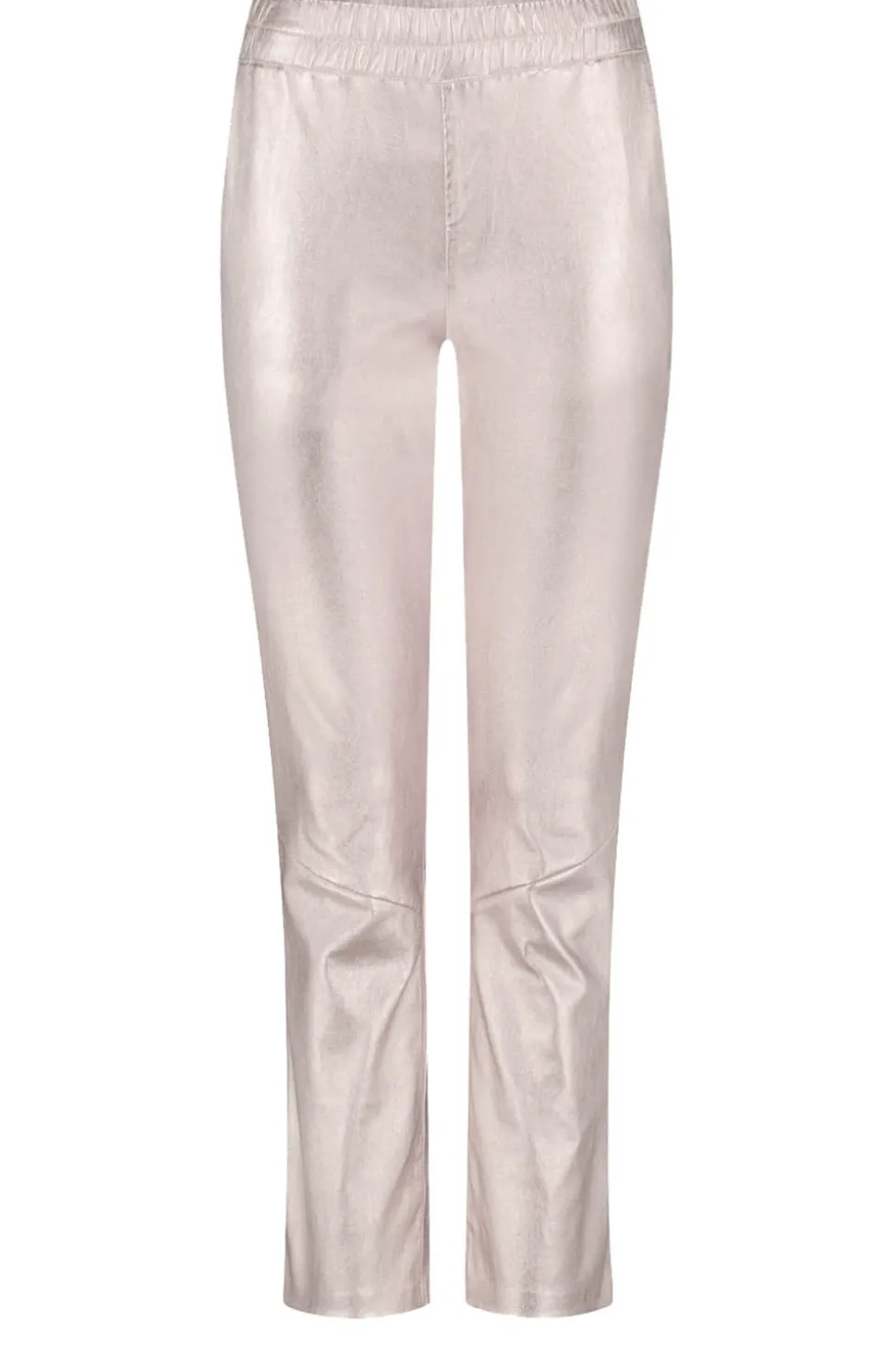 Best Ibana Metallic Stretch Leather Pants Pablo | Pink... | | Little Soho