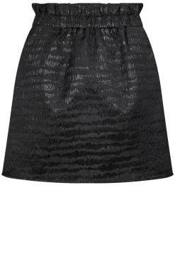 Shop Co'Couture Metallic Striped Skirt Fleur | Black... | | Little Soho