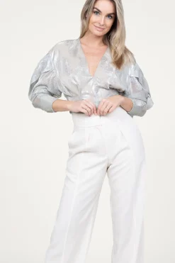 Sale IRO Metallic Top Berma | Silver... | | Little Soho