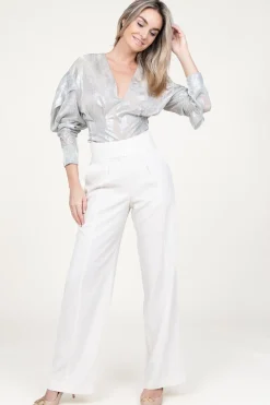 Sale IRO Metallic Top Berma | Silver... | | Little Soho