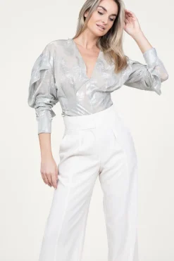 Sale IRO Metallic Top Berma | Silver... | | Little Soho