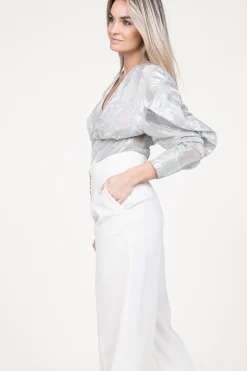 Sale IRO Metallic Top Berma | Silver... | | Little Soho
