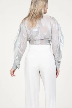 Sale IRO Metallic Top Berma | Silver... | | Little Soho
