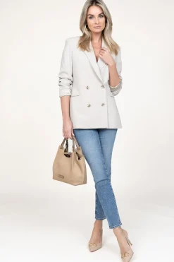 Hot 7 For All Mankind Mid Waist Skinny Jeans Roxanne | Blue... | | Little Soho