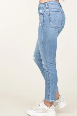 Flash Sale 7 For All Mankind Mid Waist Skinny Jeans Roxanne | Blue... | | Little Soho