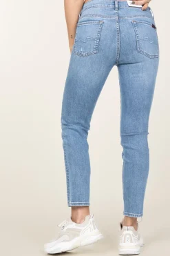 Flash Sale 7 For All Mankind Mid Waist Skinny Jeans Roxanne | Blue... | | Little Soho