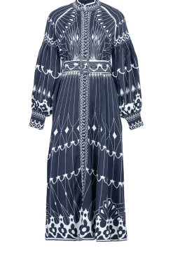 Online Scarlett Poppies Midi Dress With Belt Pernilla | Black... | | Little Soho