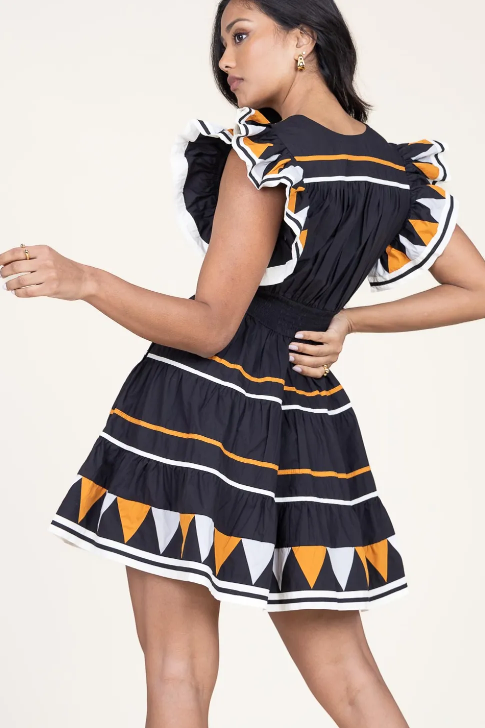 Sale Scarlett Poppies Mini Dress Tricolore | Black... | | Little Soho