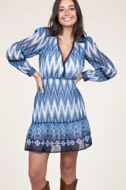 Flash Sale Liu Jo Mini Dress With Ethnic Print Sunshine | Blue... | | Little Soho