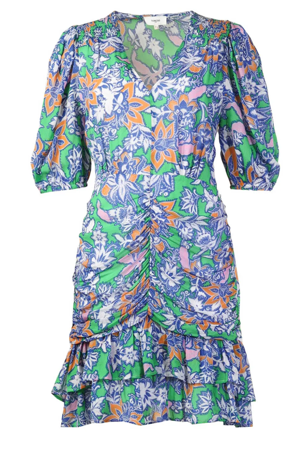 Clearance Suncoo Mini Dress With Print Clarine | Blue... | | Little Soho