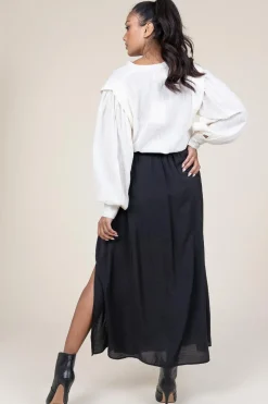 Best Dante 6 Modal Blend Maxi Skirt Reverie | Black... | | Little Soho