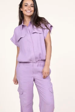Clearance Dante 6 Modal Blouse Fontaine | Purple... | | Little Soho