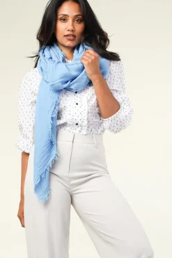 Best Bianca van Leur Shawls Muslin Xl-Shawl Mila | Blue... | | Little Soho