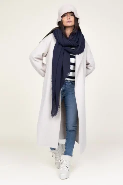 Discount Bianca van Leur Shawls Muslin Xl-Shawl Mila | Dark Navy... | | Little Soho